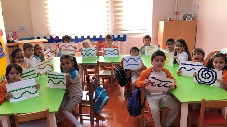 Güneşli Okyanus Koleji Okul Öncesi Gezegenler Grubu Okuma Yazmaya Hazırlık Dersinde