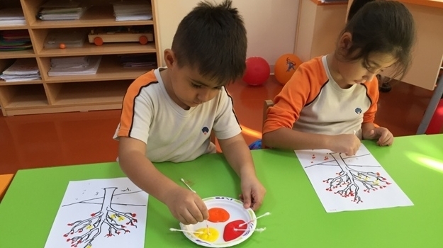Güneşli Okyanus Koleji Okul Öncesi Yıldızlar Grubu Mevsimleri Tanıyor