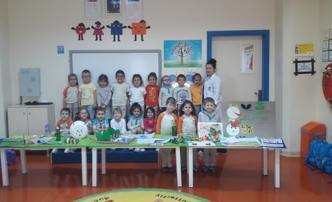 Güneşli Okyanus Koleji Okul Öncesi Yunuslar Grubu Proje Dersinde
