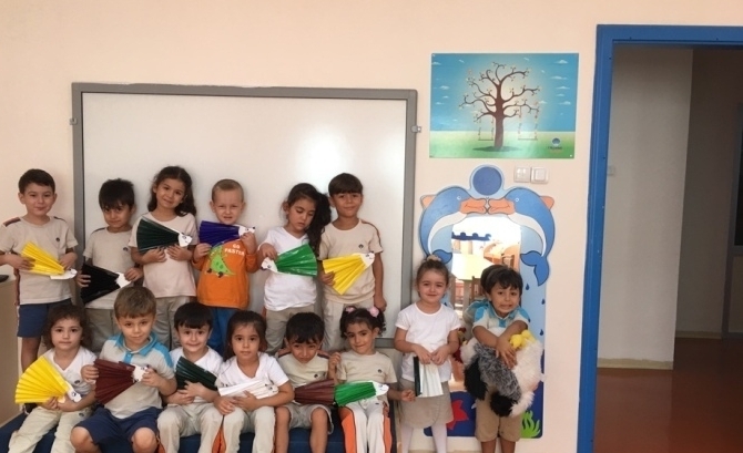 Güneşli Okyanus Koleji Okul Öncesi Yunuslar Grubu Sanat Etkinliğinde