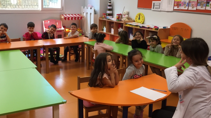 Halkalı Okul Öncesi Balıklar grubu Türkçe Dil Etkinliği Dersinde