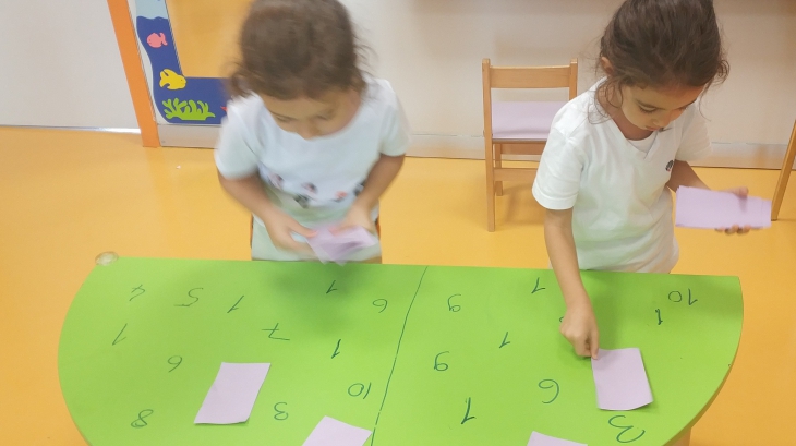 Halkalı Okul Öncesi Güneş Grubu Matematik Etkinliğinde