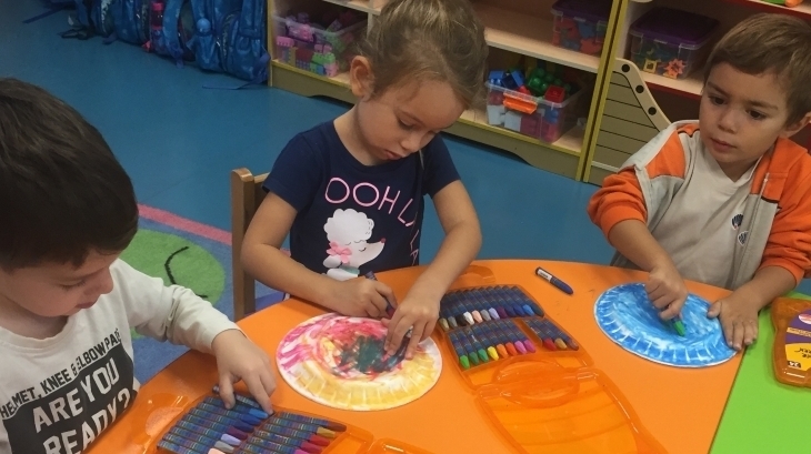 Halkalı Okul Öncesi Kuşlar Grubu Öğrencileri Sanat Etkinliğinde.
