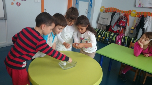 Halkalı OkyanusOkul Öncesi Ay Grubu Fen Ve Matematik Etkinliğinde