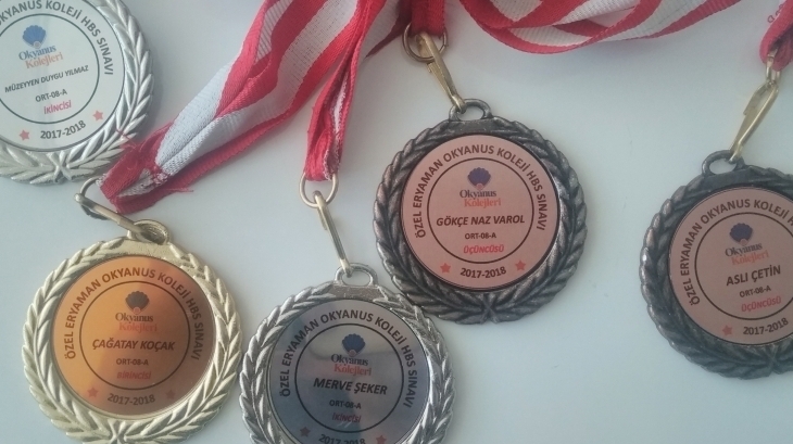 HBS'de Dereceye Giren Öğrencilerimiz Ödüllerini Aldı