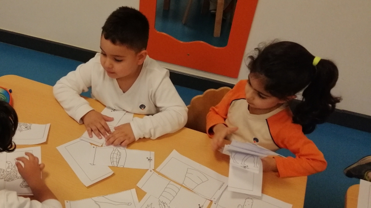 İncek Mercan Sınıfı Fastrackids Dersinde Parçadan Bütüne Becerilerini Desteklediler