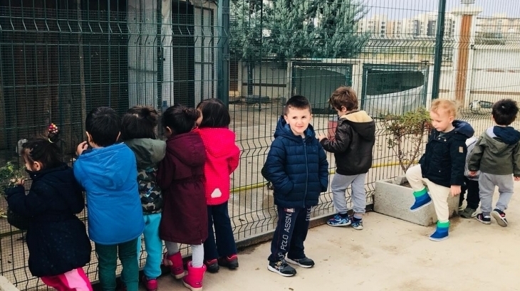 İncek Okyanus Koleji Çiçekler Sınıfı Fen-Doğa Dersinde Okulda Bulunan Hayvan Çiftliğini Keşfe Çıktı