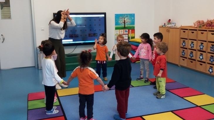 İncek Okyanus Koleji Çiçekler Sınıfı Müzik Dersinde Hayvanları Taklit Ederek Dans Etti