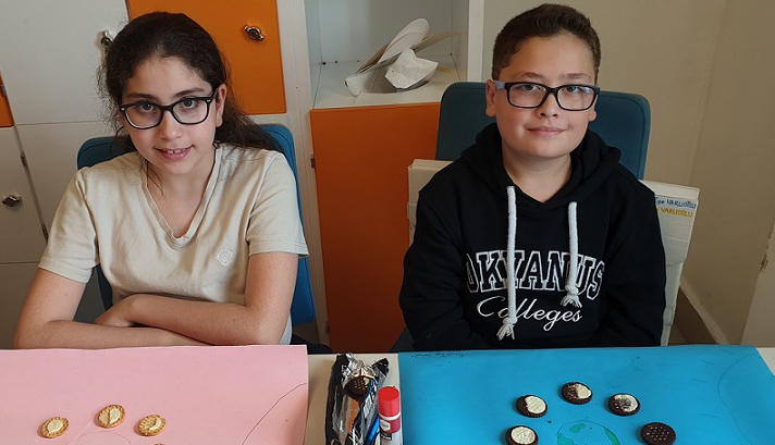 İncek Okyanus Koleji Öğrencileri Ay'ın Evrelerini Modelleyerek Gösterdiler