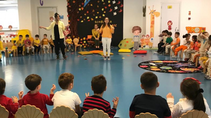 İncek Okyanus Koleji Okul Öncesi Öğrencileri Sonbahar Partisinde