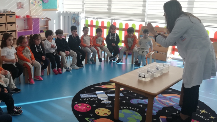 Keçiören Okul Öncesi İnciler Sınıfı Fen ve Doğa Etkinliğinde
