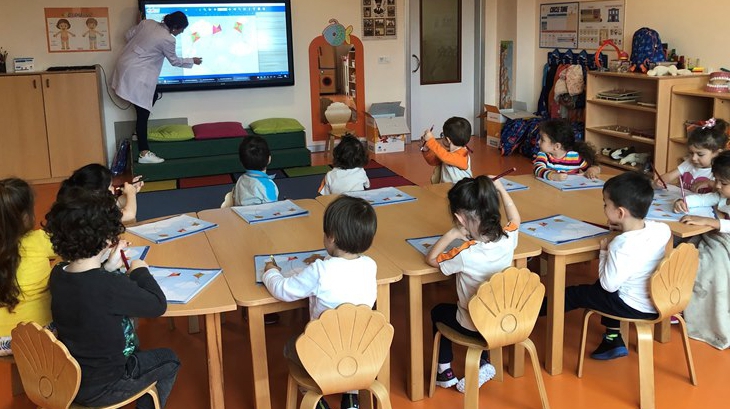 Kemerburgaz Okyanus Koleji Çiçekler Grubu Öğrencileri  Kitap Çalışması Etkinliğinde 