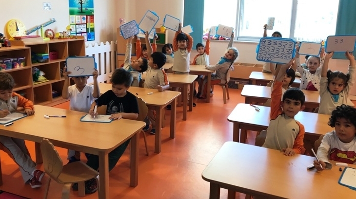 Kemerburgaz Okyanus Koleji Yıldızlar Grubu Öğrencileri “3 Rakamını Öğreniyorum ” Etkinliği