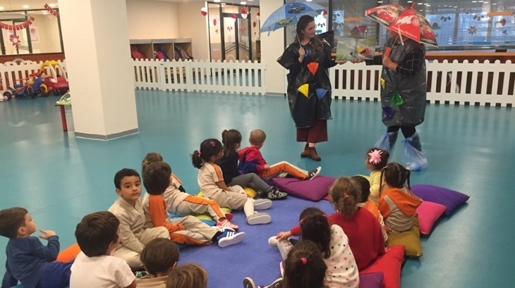 Kemerburgaz Okyanus Koleji Yunuslar Grubu Öğrencileri İngilizce ‘Bilingual’ Dersinde Sonbahar Mevsimini Öğreniyor