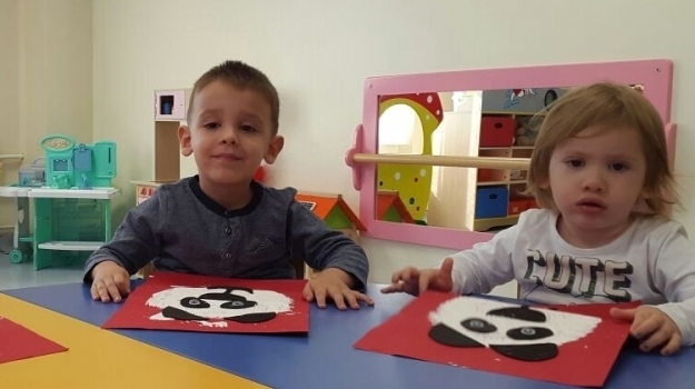 Kırmızı Grubu Öğrencileri Sanat Etkinliğinde Panda Yaptı