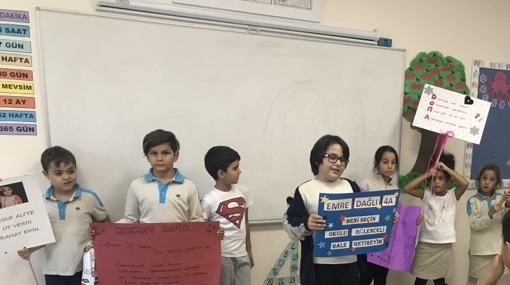 Öğrencilerimiz Okul Başkanını Seçti