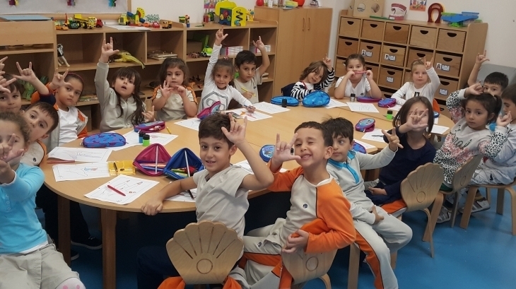 Mimarsinan Okyanus Koleji Okul Öncesi Gökkuşağı Grubu Fastrackids Dersinde