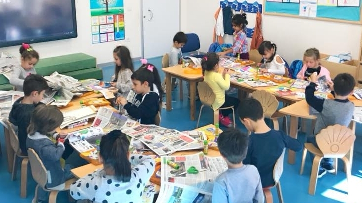 Mimarsinan Okyanus Koleji Okul Öncesi Gökkuşağı Grubu Sanat Etkinliğinde