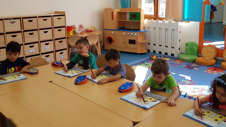 Mimarsinan Okyanus Koleji Okul Öncesi Çiçekler Grubu Okuma Yazma Etkinliğinde