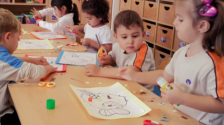 Mimarsinan Okyanus Koleji Okul Öncesi Kuşlar Grubu Öğrencileri Sanat Etkinliğinde