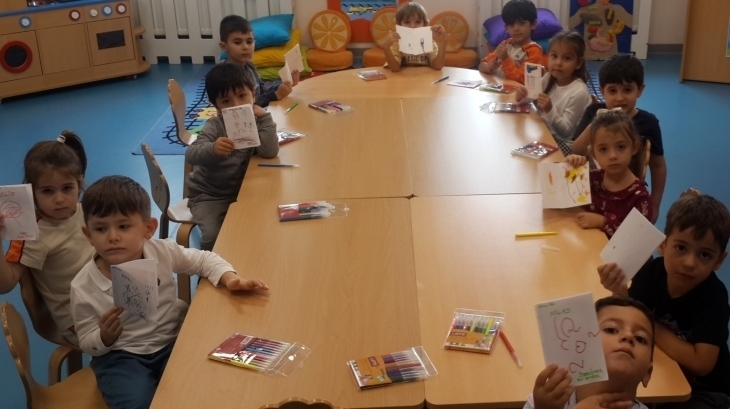 Mimarsinan Okyanus Koleji Okul Öncesi Mercanlar Grubu Türkçe Etkinliğinde.