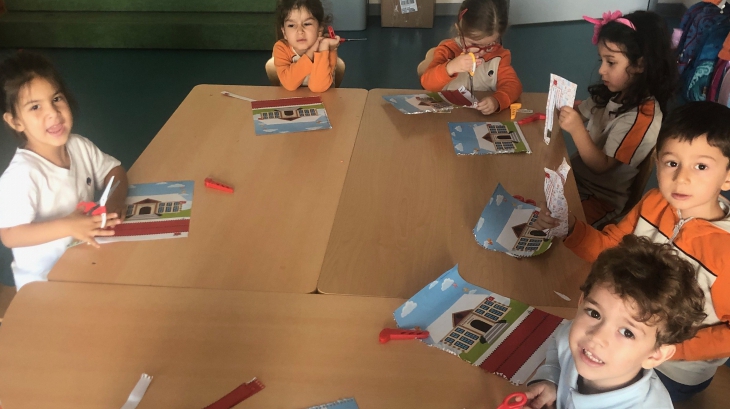 Mimarsinan Okyanus Koleji Okul Öncesi Mercanlar Grubu Sanat Etkinliğinde