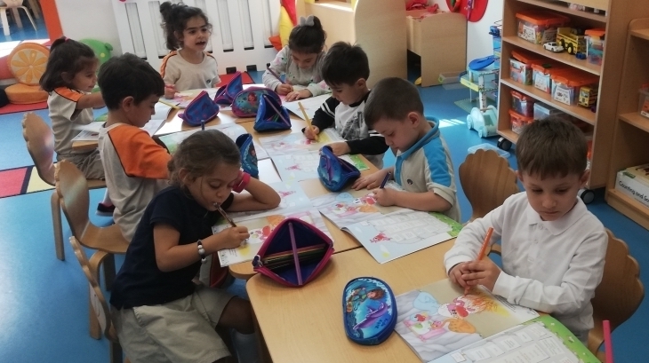 Mimarsinan Okyanus Koleji Okul Öncesi Yıldızlar Grubu Okuma Yazma Etkinliğinde