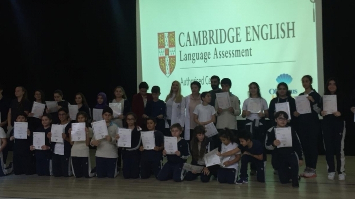 Mimarsinan Okyanus Kolejinde Cambridge Sertifika Töreni