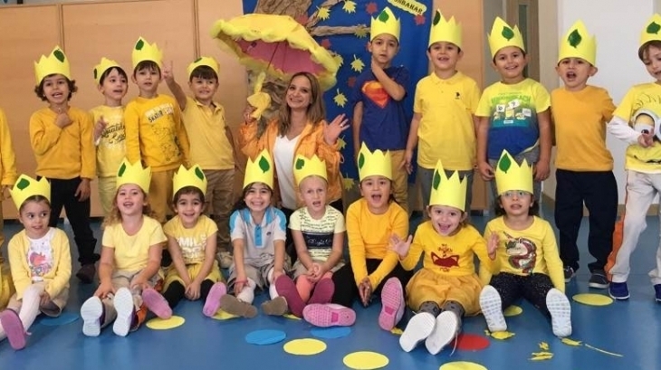 Okul Öncesi Güneş ve Yıldızlar Grubu Sarı Günü Etkinliğinde