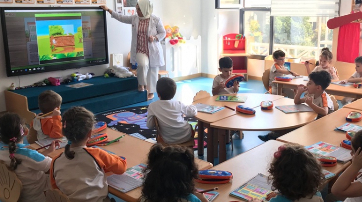 Okul Öncesi Yunuslar Grubu Okuma Yazmaya Hazırlık Dersinde