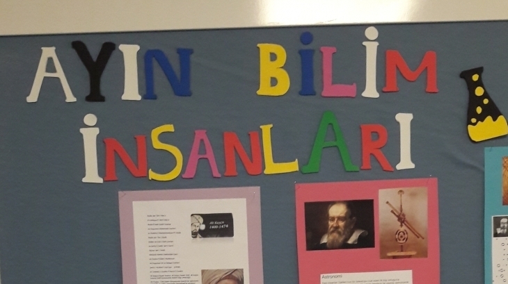 Okyanus İncek Ortaokulu " Ayın Bilim İnsanları" Panosu Yapıldı