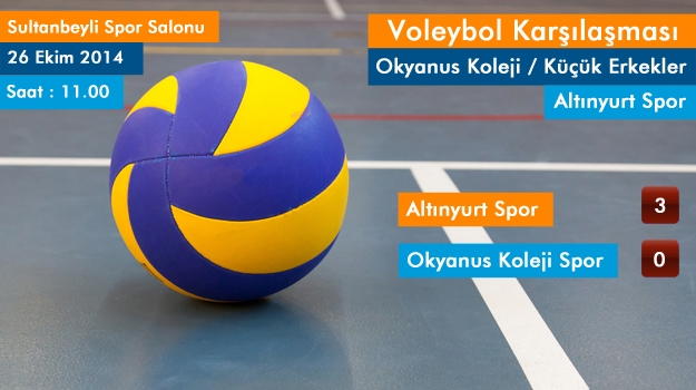 Okyanus Koleji Voleybol Küçük Erkek Takımı Altınyurt İle Karşılaştı