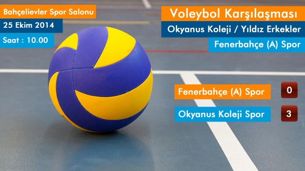 Okyanus Koleji Voleybol Yıldız Erkek Takımı Fenerbahçe’ye Set Vermedi
