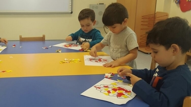 Sancaktepe Okul Öncesi Kırmızı Grubu Öğrencileri Sanat Etkinliğinde