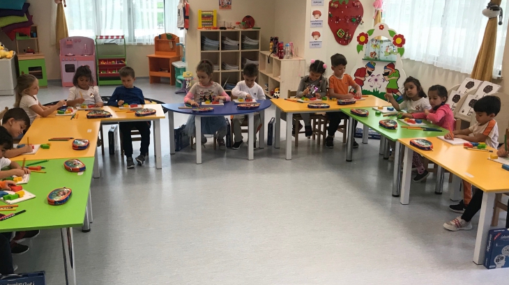 Sancaktepe Okyanus Koleji Okul Öncesi Gökkuşağı Grubu Öğrencileri Düşünme Becerileri Etkinliğinde