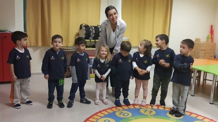 Sancaktepe Okyanus Koleji Okul Öncesi Kuşlar Grubu Öğrencileri Fastrackids Dersinde