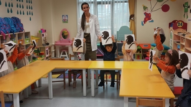 Sancaktepe Okyanus Koleji Okul Öncesi Kuşlar Grubu Öğrencileri Sanat Etkinliğinde