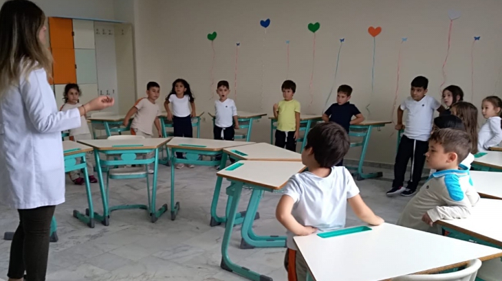 Sancaktepe Okyanus Koleji Okul Öncesi Yıldızlar Grubu Öğrencileri İlkokul Okuma Yazmaya Hazırlık Etkinliğinde