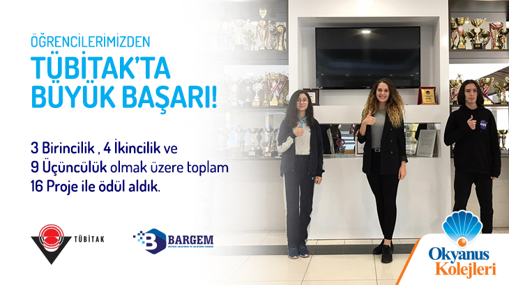 TÜBİTAK 14. Ortaokul Öğrencileri Araştırma Projeleri Bölge Finallerinde Öğrencilerimizin Büyük Başarısı
