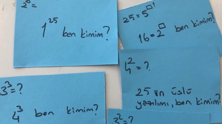 Üslü Sayılarla Ben Kimim Oyunu