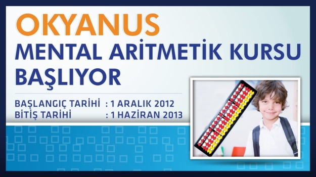 Zihinden İşlem Yapmayı Öğreten Mental Aritmetik Kursu