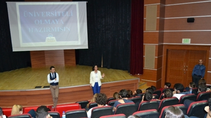 11.VE 12.SINIF ÖĞRENCİLERİNE ÜNİVERSİTE SINAV SİSTEMİ VE OKUL YÖNETMELİĞİ HAKKINDA BİLGİLENDİRME YAPILDI