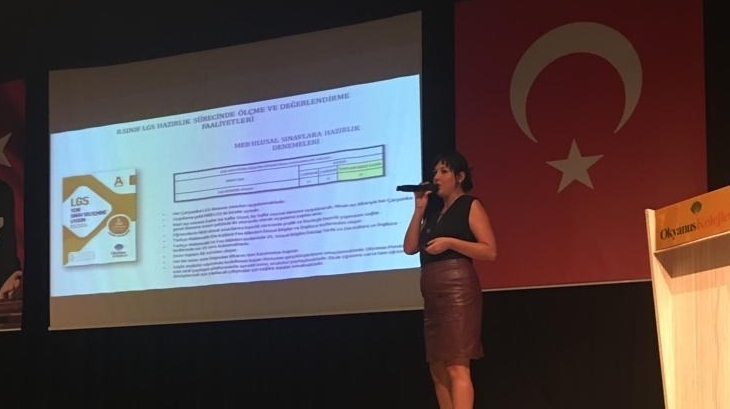 2018-2019 yılı Sancaktepe Okyanus Koleji 8. sınıflar veli bilgilendirme semineri Müdür Yardımcısı Cansu Doğan'ın ve Rehber Öğretmen Ezgi Türker'in sunumlarıyla gerçekleşti