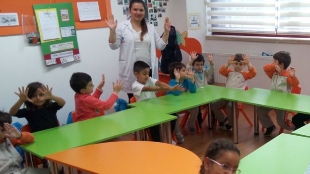 Bahçelievler Okyanus Okul Öncesi Parlayan Yıldızlar Grubu Fen ve Matematik Dersinde