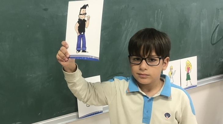 Eryaman Okyanus Koleji İlkokul Kademesi 2. Sınıf Öğrencileri Main Course Dersinde Karakterleri Tanıyor