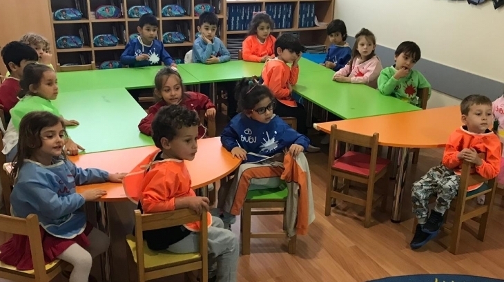 Fatih Okyanus Koleji Okul Öncesi Yıldızlar Grubu Sanat Dersinde