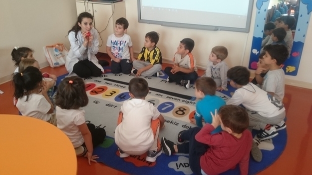 Güneşli Okyanus Koleji Gezegenler Sınıfı İngilizce Etkinliğinde