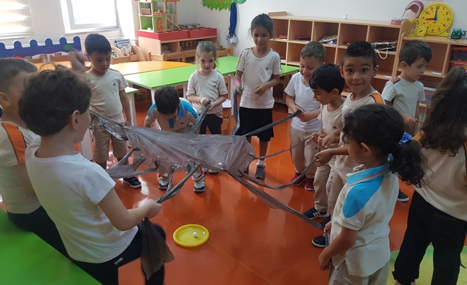 Güneşli Okyanus Koleji Okul Öncesi Gökkuşağı Grubu Oyun Etkinliğinde
