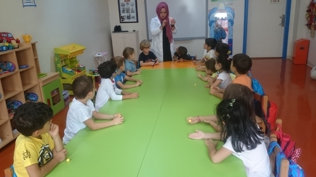 Güneşli Okyanus Koleji Okul Öncesi Gezegenler Grubu Sanat Etkinliğinde