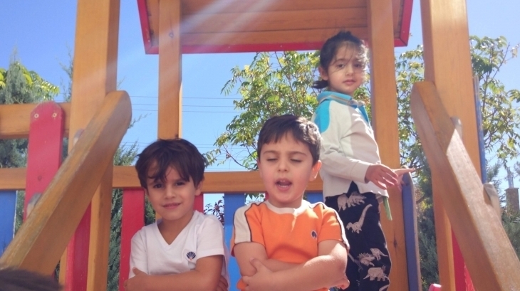 İncek Okyanus Koleji Okul öncesi İnciler Sınıfı Okul Bahçesinde Keyifli Vakit Geçirdiler.